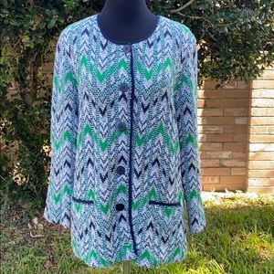 PENDLETON JACKET 74% COTTON 12% SILK  BOTTOM UP